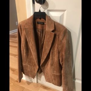 Faux Suede Blazer